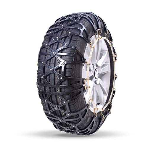 Catene da Neve 225/50 R17 Antiscivolo for Pneumatici Portable Facile da  Montare Emergenza trazione (Color : Black, Size : 225/50 R17)